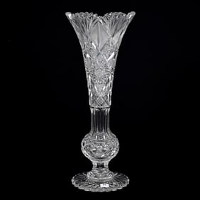 Pedestal Vase, ABCG, Norma Pattern By Cf Monroe