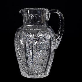 Pitcher, American Brilliant Cut Glass