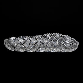 Folded Celery Tray, ABCG, Venetian Pattern By Straus