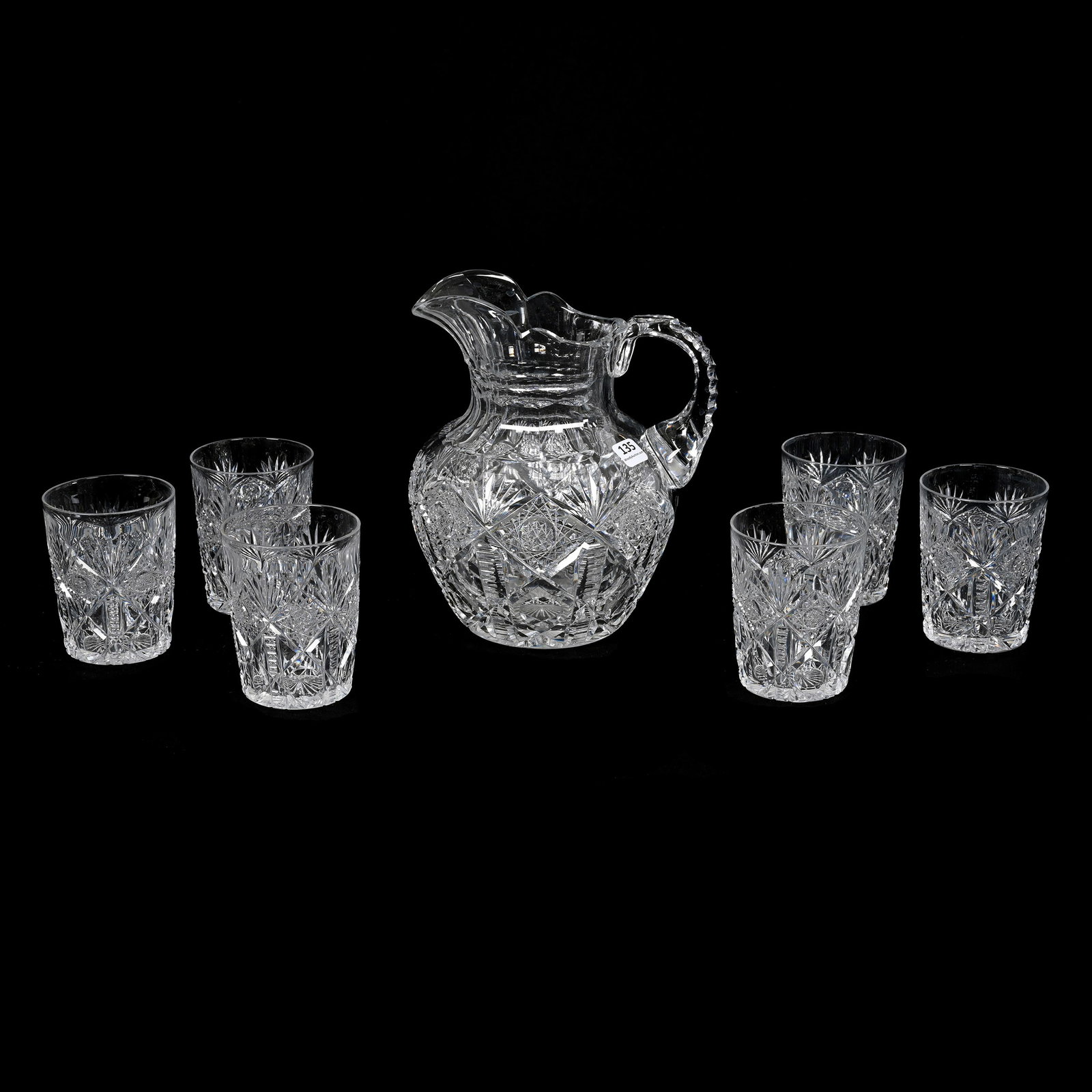 Water Set, ABCG, Signed Hawkes Navarre Pattern (1 of 3)