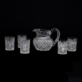 Water Set, ABCG, Venetian Pattern By Straus