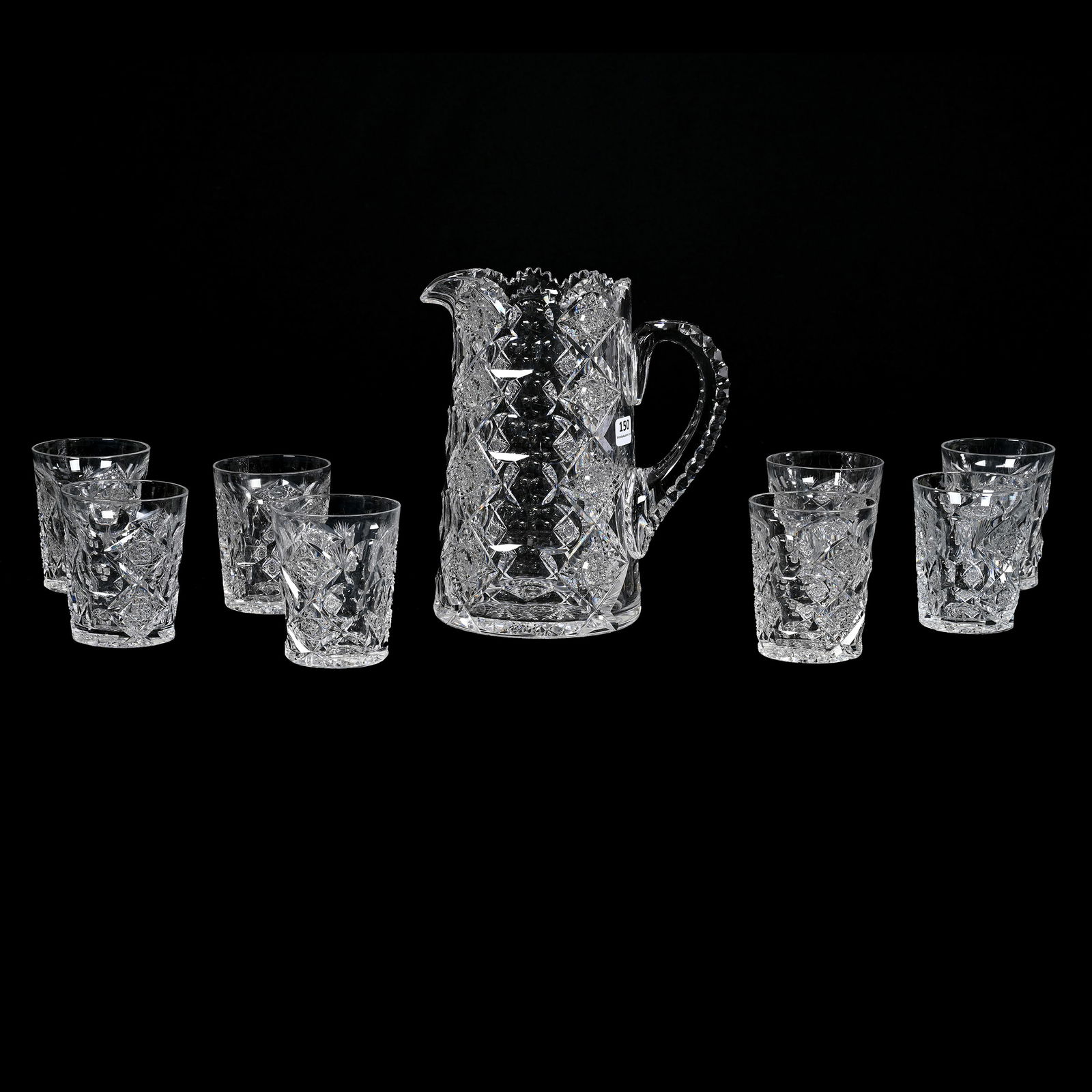 Water Set, ABCG, Signed Hawkes Queens Pattern (1 of 8)