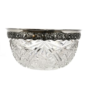 Deep Bowl, ABCG, Sterling Rim, Savoy Pattern