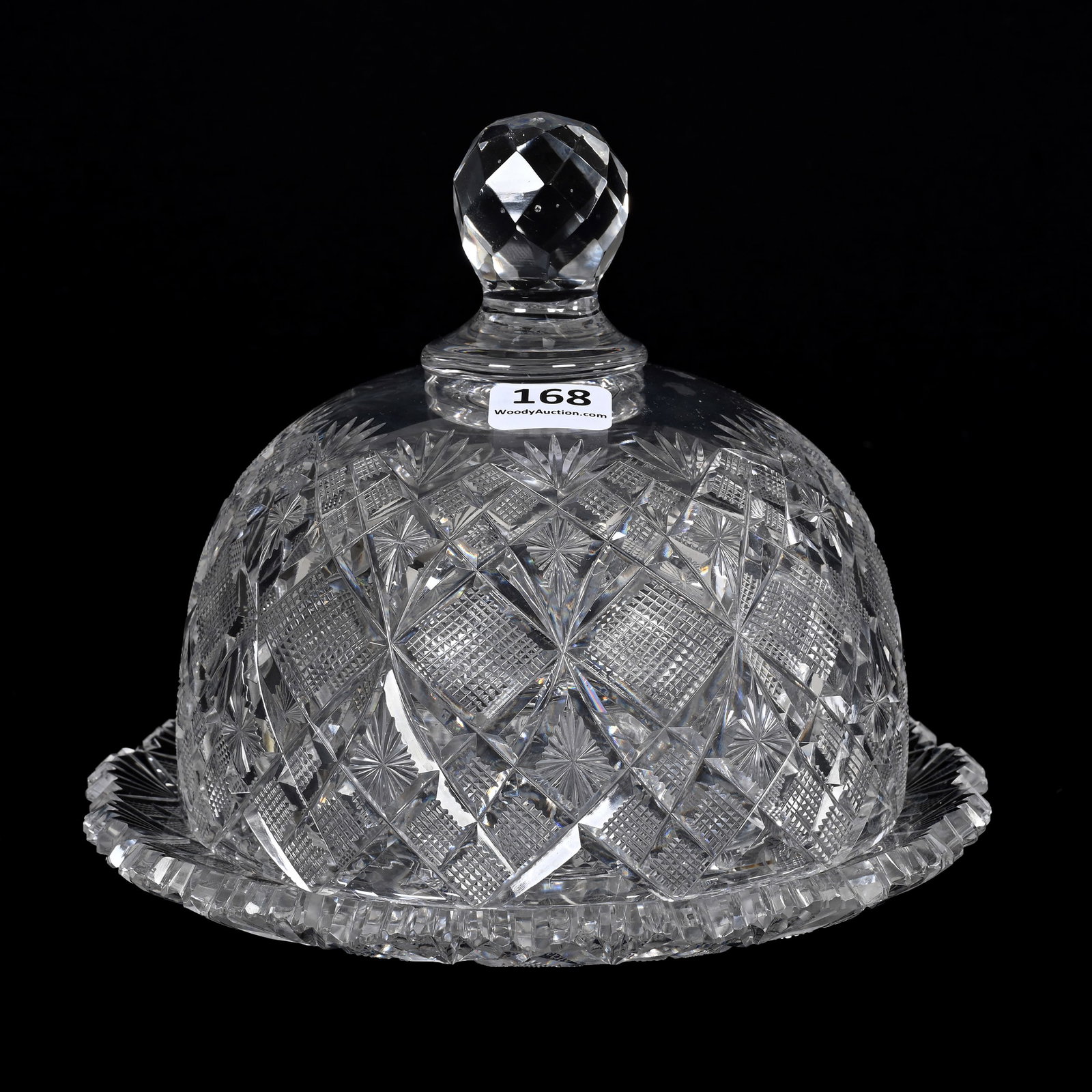 Covered Butterdish, ABCG, Venetian Pattern By Straus (1 of 3)