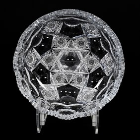 Bowl, ABCG, Signed Hawkes Queens Pattern