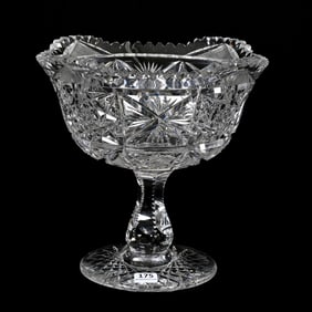 Compote, American Brilliant Cut Glass
