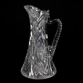 Tankard, American Brilliant Cut Glass