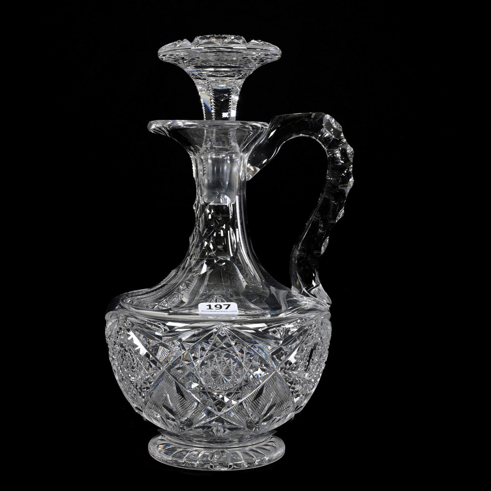 Decanter, ABCG, Signed Egginton Lotus Pattern (1 of 3)