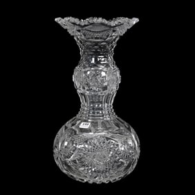Vase, American Brilliant Cut Glass