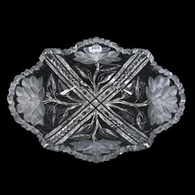 Banana Bowl, ABCG, Signed Libbey Loretta Pattern