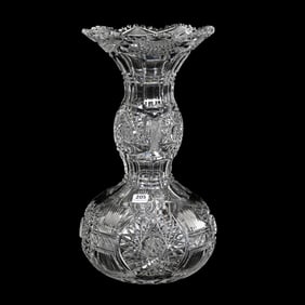 Vase, American Brilliant Cut Glass