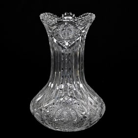 Vase, American Brilliant Cut Glass