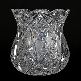 Vase, American Brilliant Cut Glass