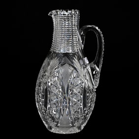 Large Jug, American Brilliant Cut Glass