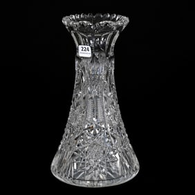 Vase, ABCG, Iola Pattern By Libbey