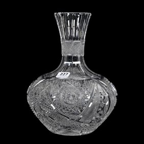 Water Carafe, American Brilliant Cut Glass