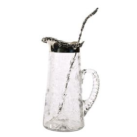 Pitcher, ABCG, Sterling Silver Collar/Spout