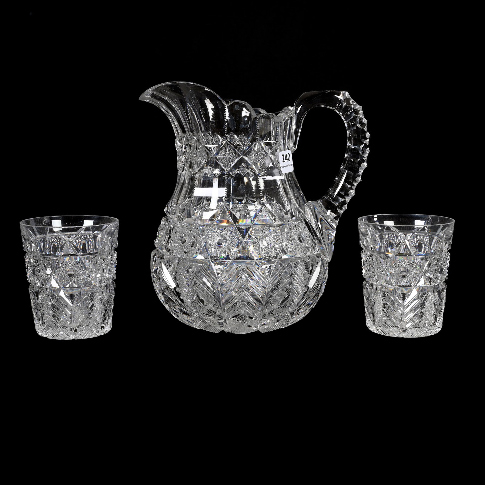 Water Set, ABCG, Fern Pattern By Ohio Cut Glass (1 of 3)