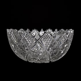 Punch Bowl, One Piece, ABCG, Signed Libbey