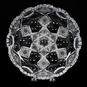 Bowl, ABCG, Signed Hawkes Queens Pattern