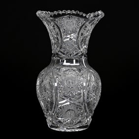 Vase, American Brilliant Cut Glass