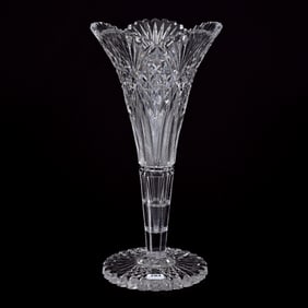 Trumpet Vase, ABCG, Venetian Pattern By Hawkes