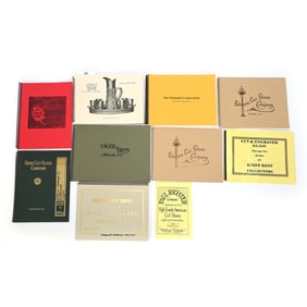 (9) Catalogs Of Cut Glass Companies
