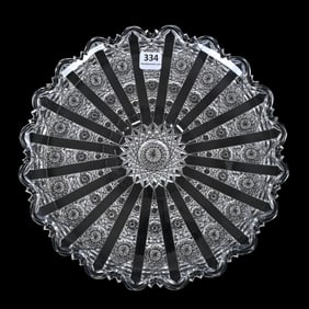 Round Tray, ABCG, Signed Hawkes Panel Pattern