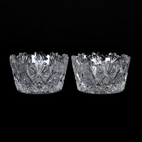 Pair Master Salt Dips, ABCG, Fredericka Pattern