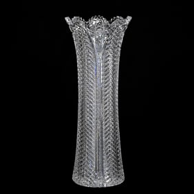 Vase, American Brilliant Cut Glass