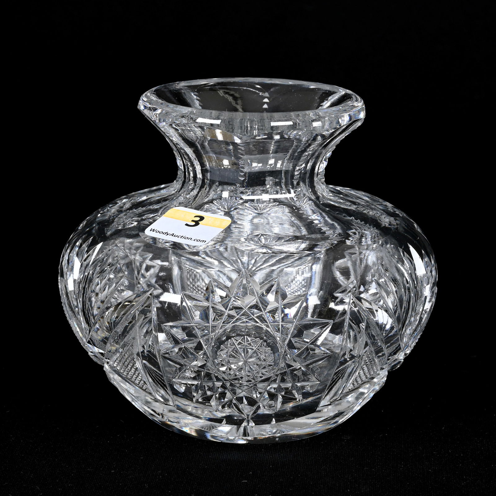 Flower Center, American Brilliant Cut Glass (1 of 6)