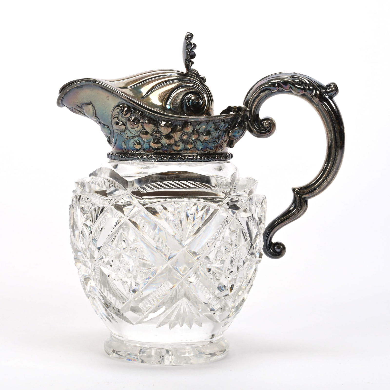 Syrup Pitcher, American Brilliant Cut Glass (1 of 4)