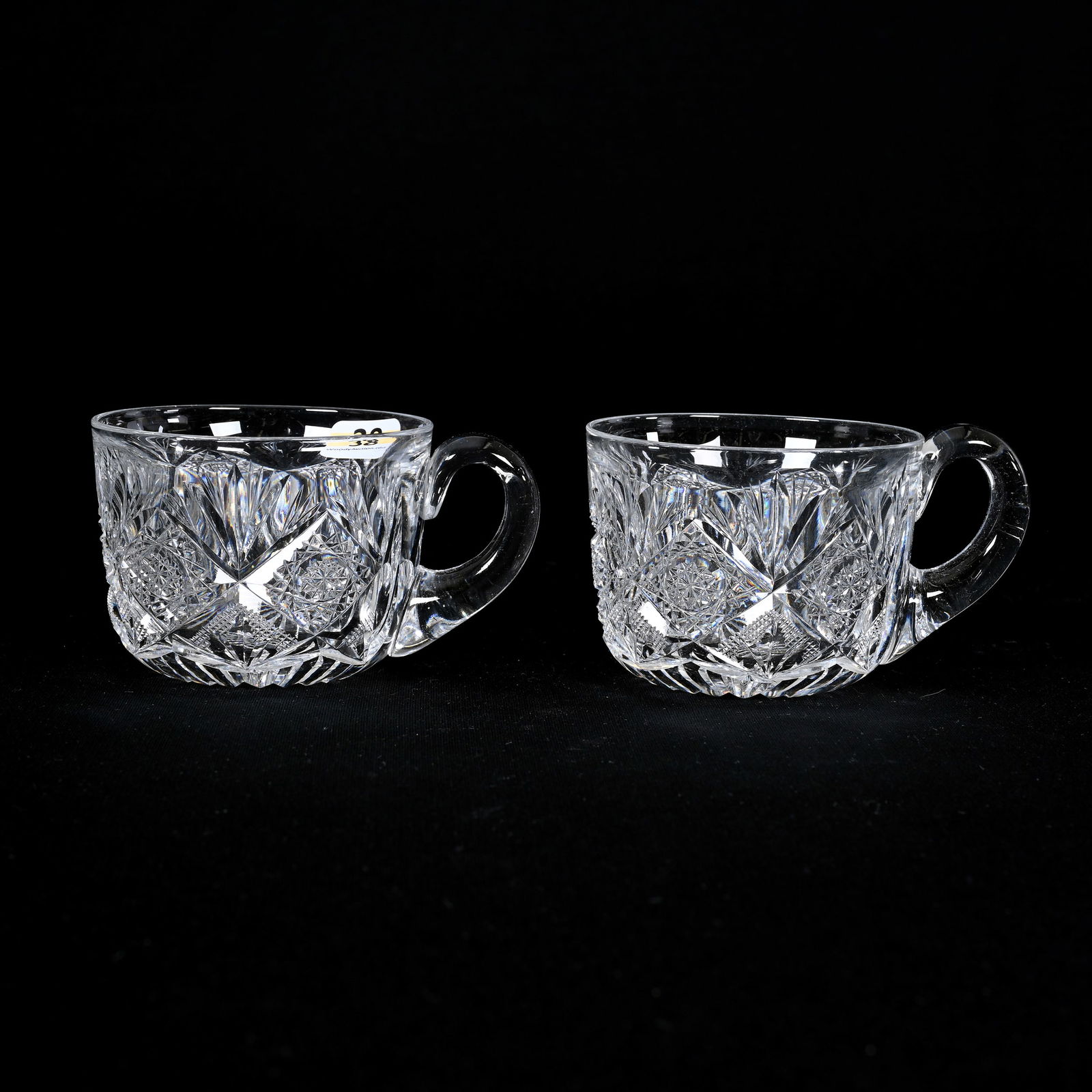 (2) Punch Cups, ABCG, Lotus Pattern By Egginton (1 of 3)