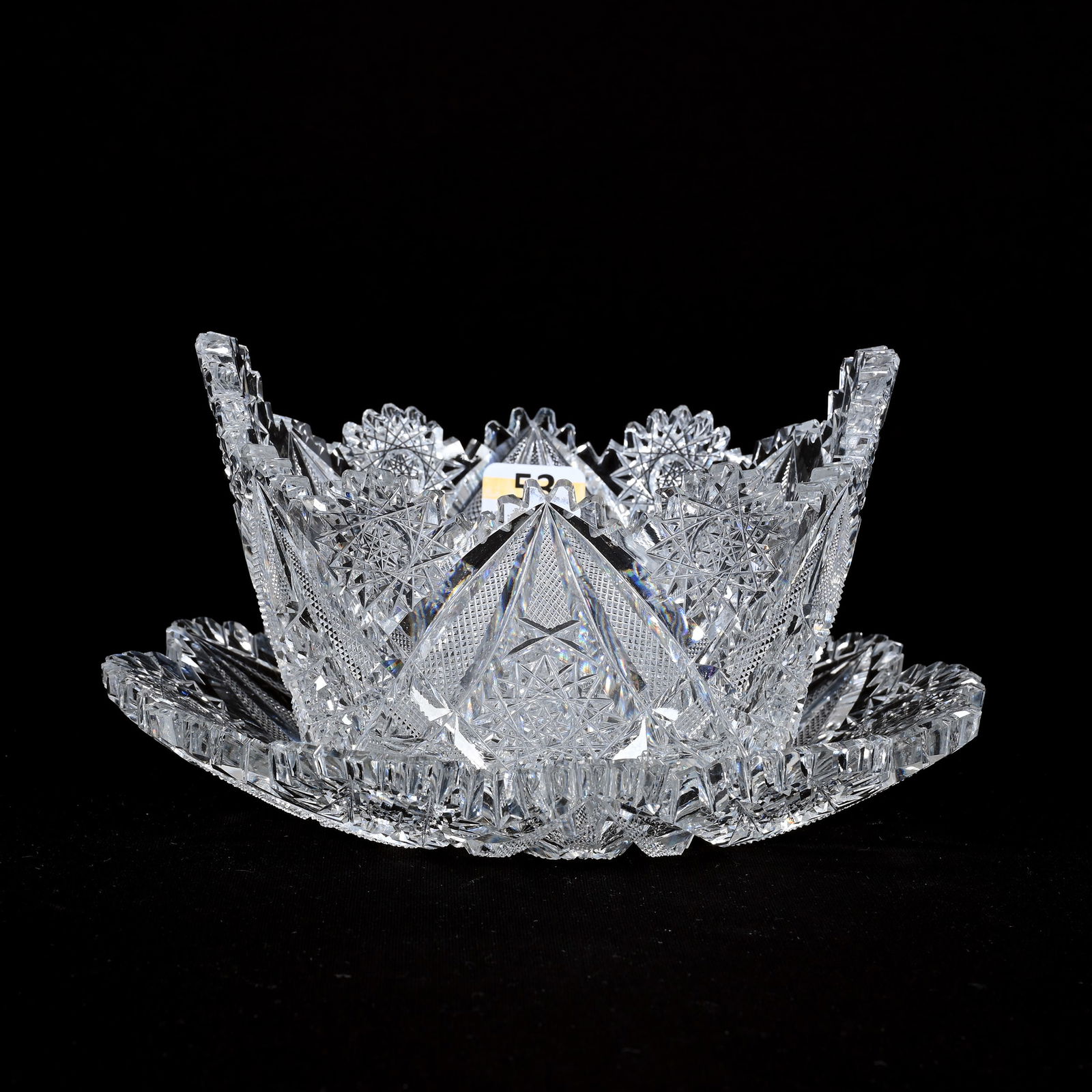 Butter Tub With Underplate, Tab Handles, ABCG (1 of 3)