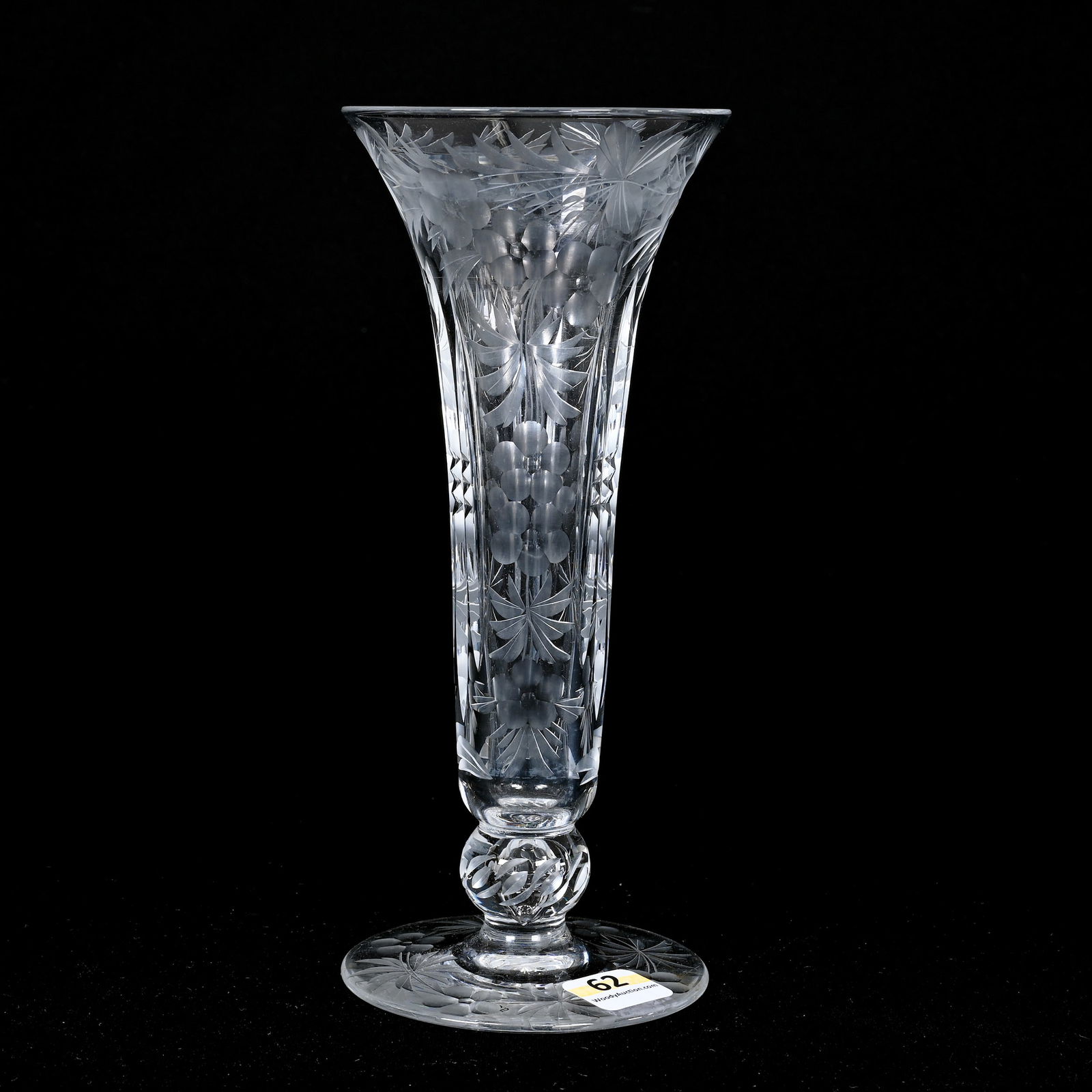 Trumpet Vase, ABCG, Signed Libbey (1 of 3)