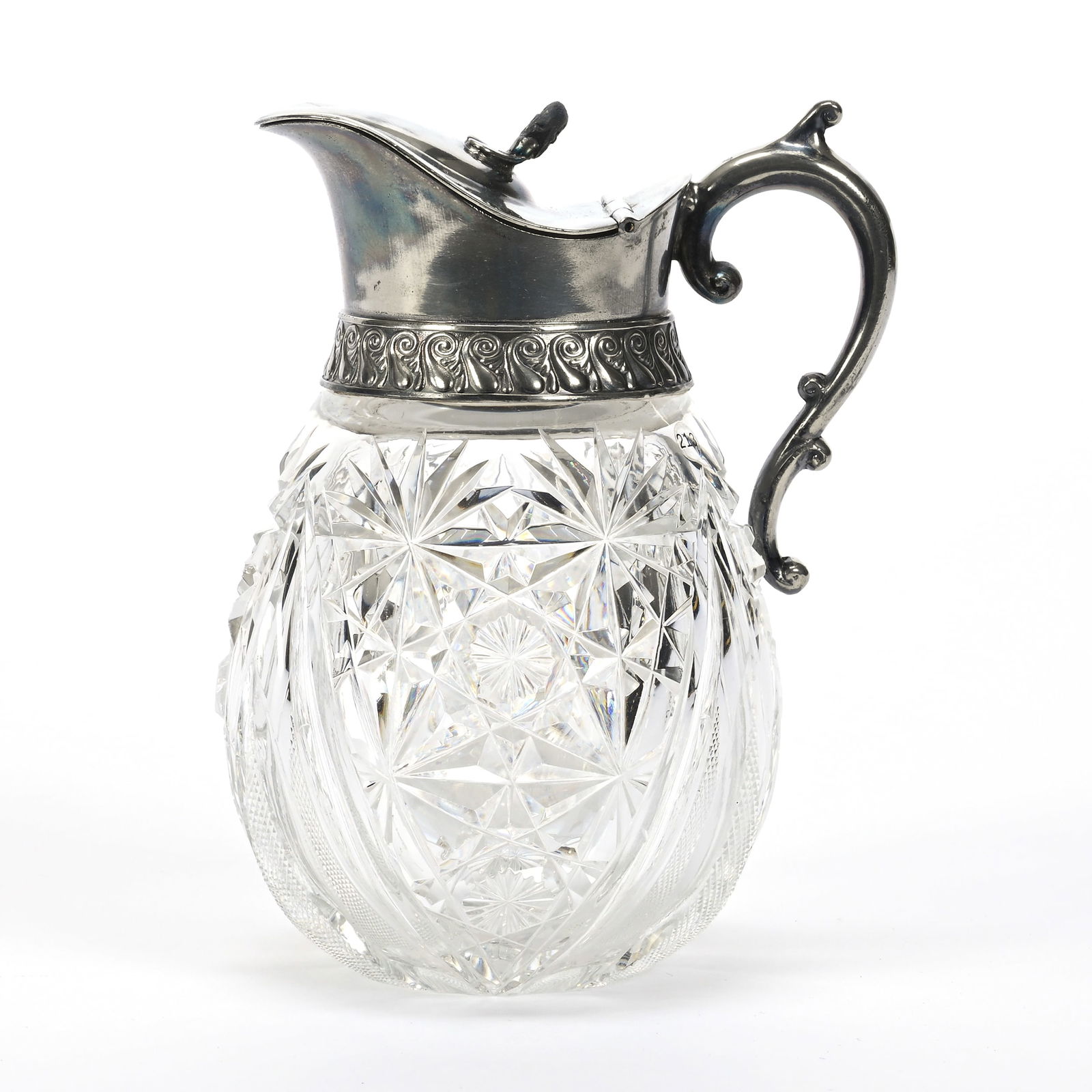 Syrup Pitcher, American Brilliant Cut Glass (1 of 5)