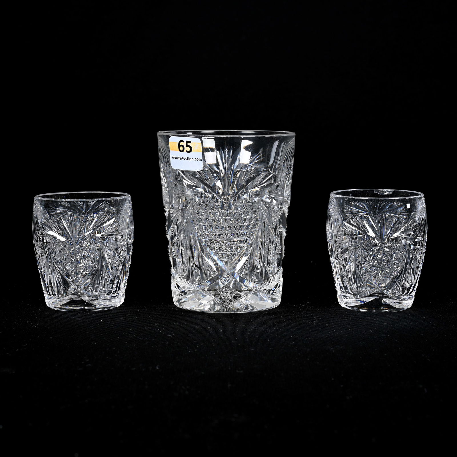 (3) Tumblers, ABCG, Heart Pattern (1 of 4)