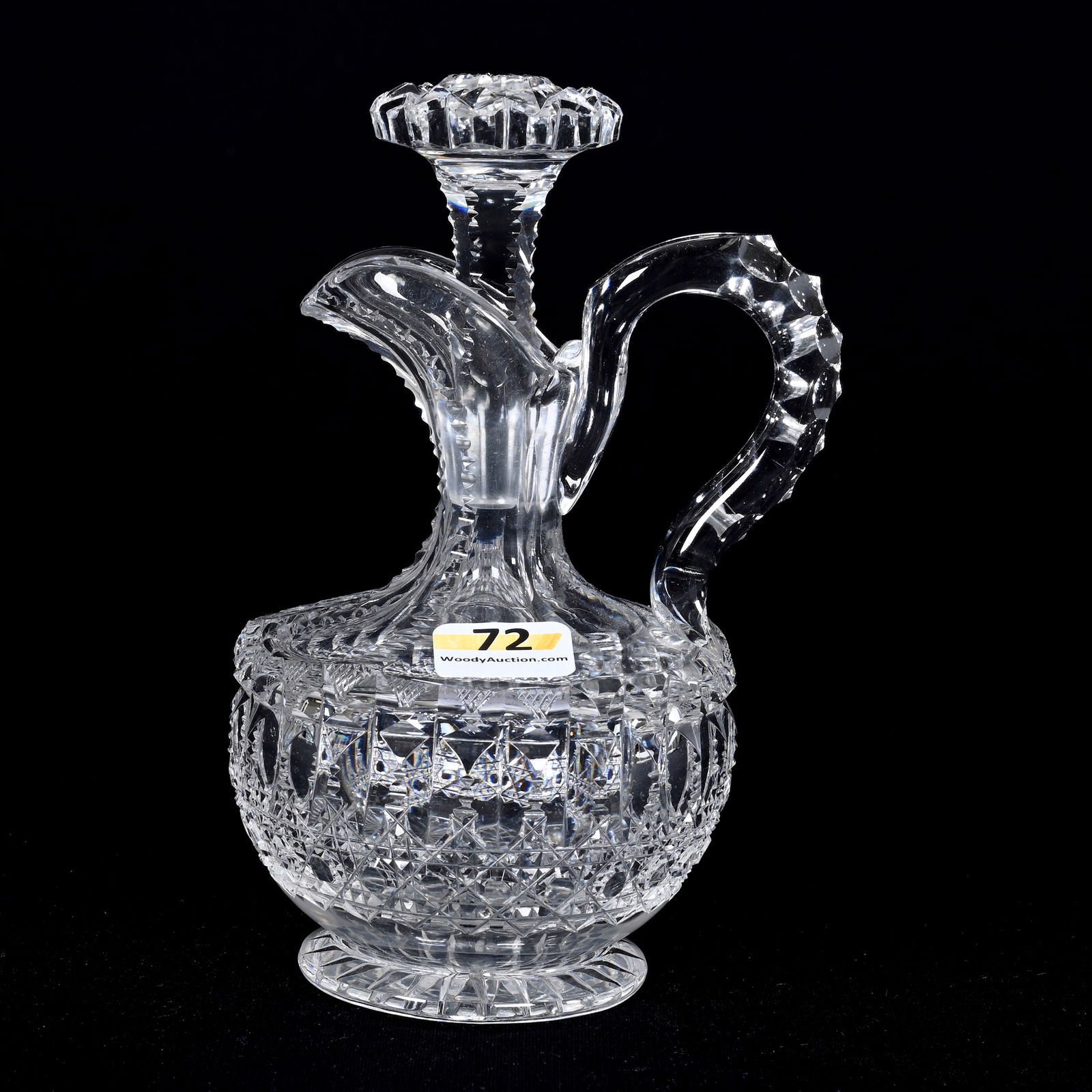 Cruet, ABCG, Signed Libbey Prism Pattern (1 of 3)