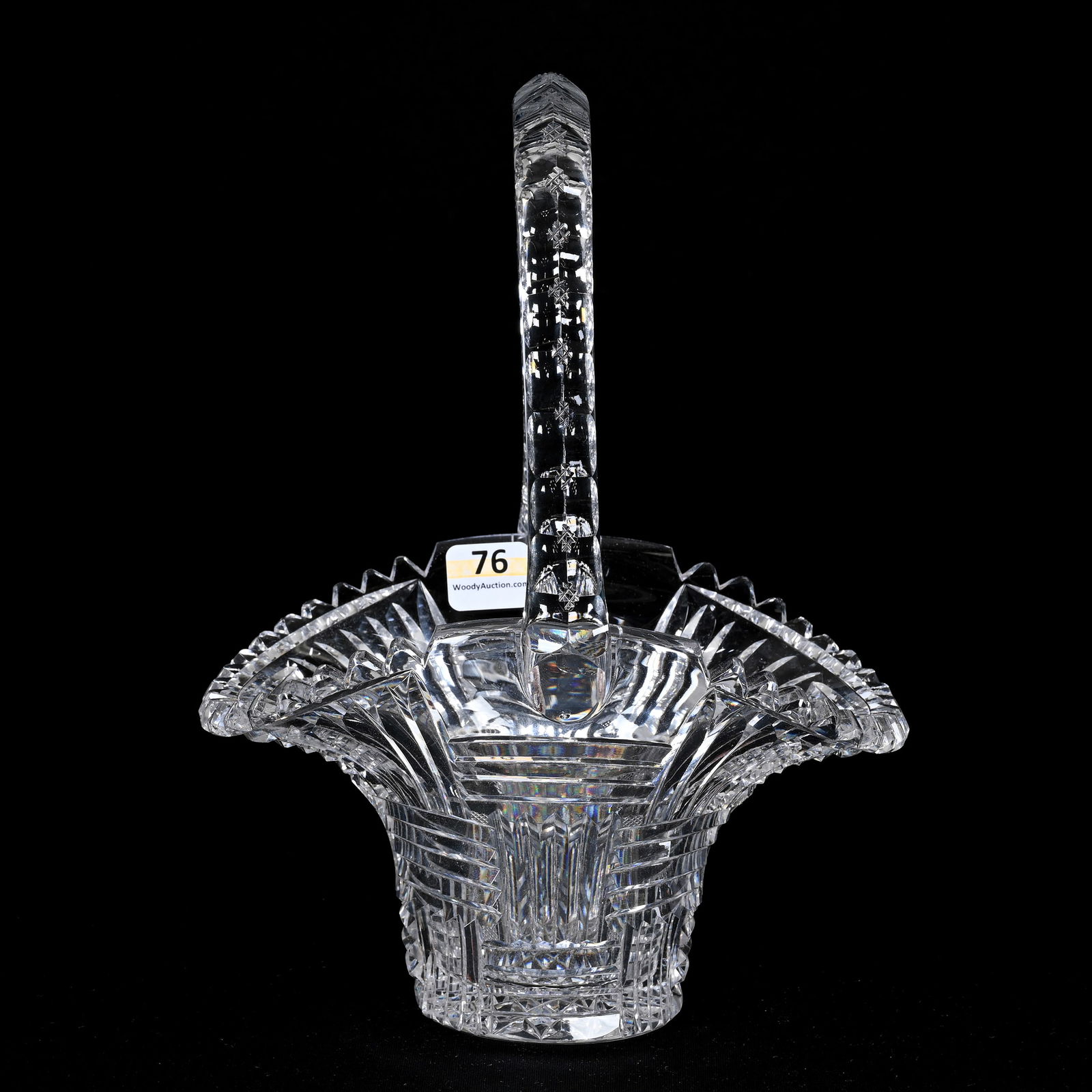 Easter Basket, American Brilliant Cut Glass (1 of 3)