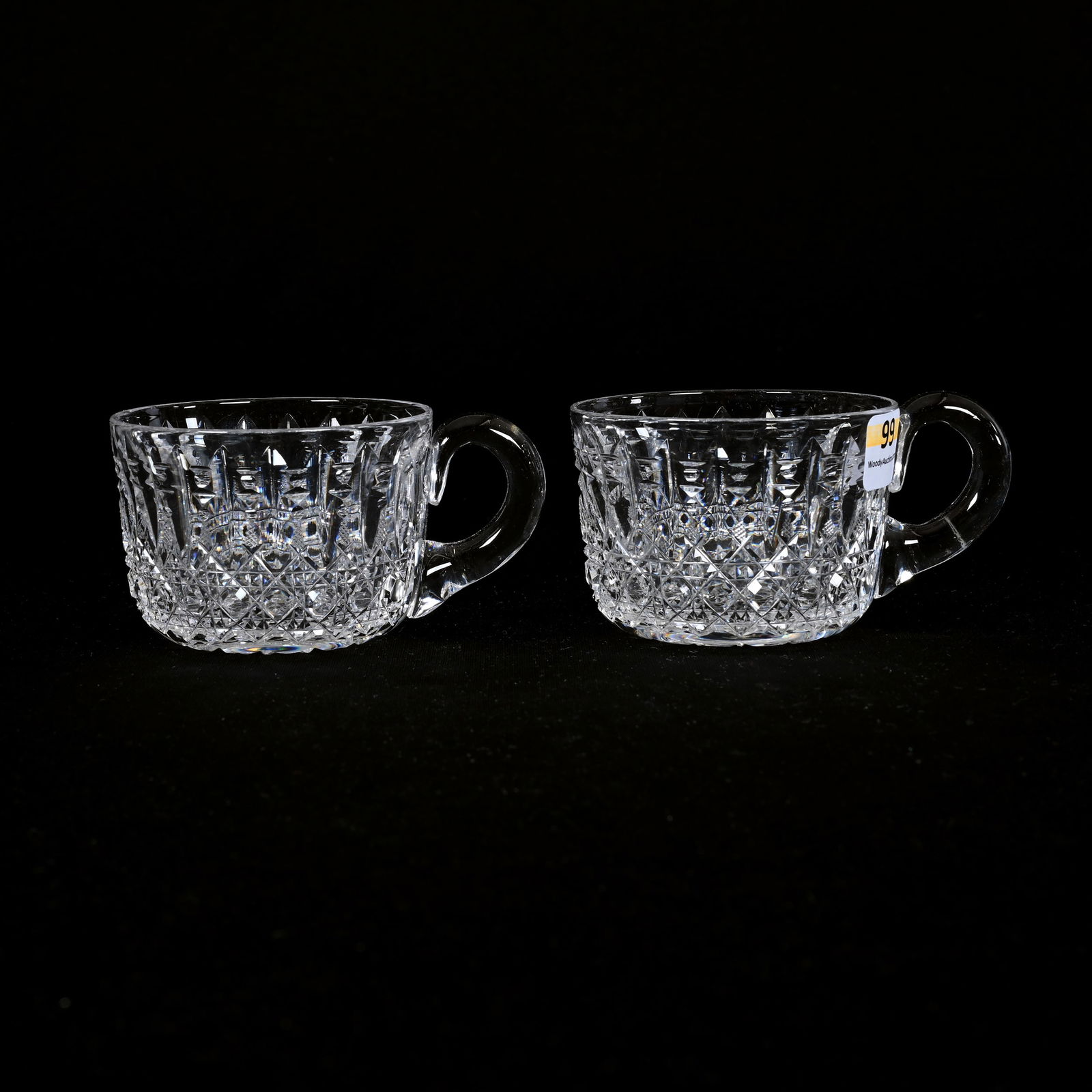 (2) Punch Cups, ABCG, Signed Libbey Prism Pattern (1 of 3)