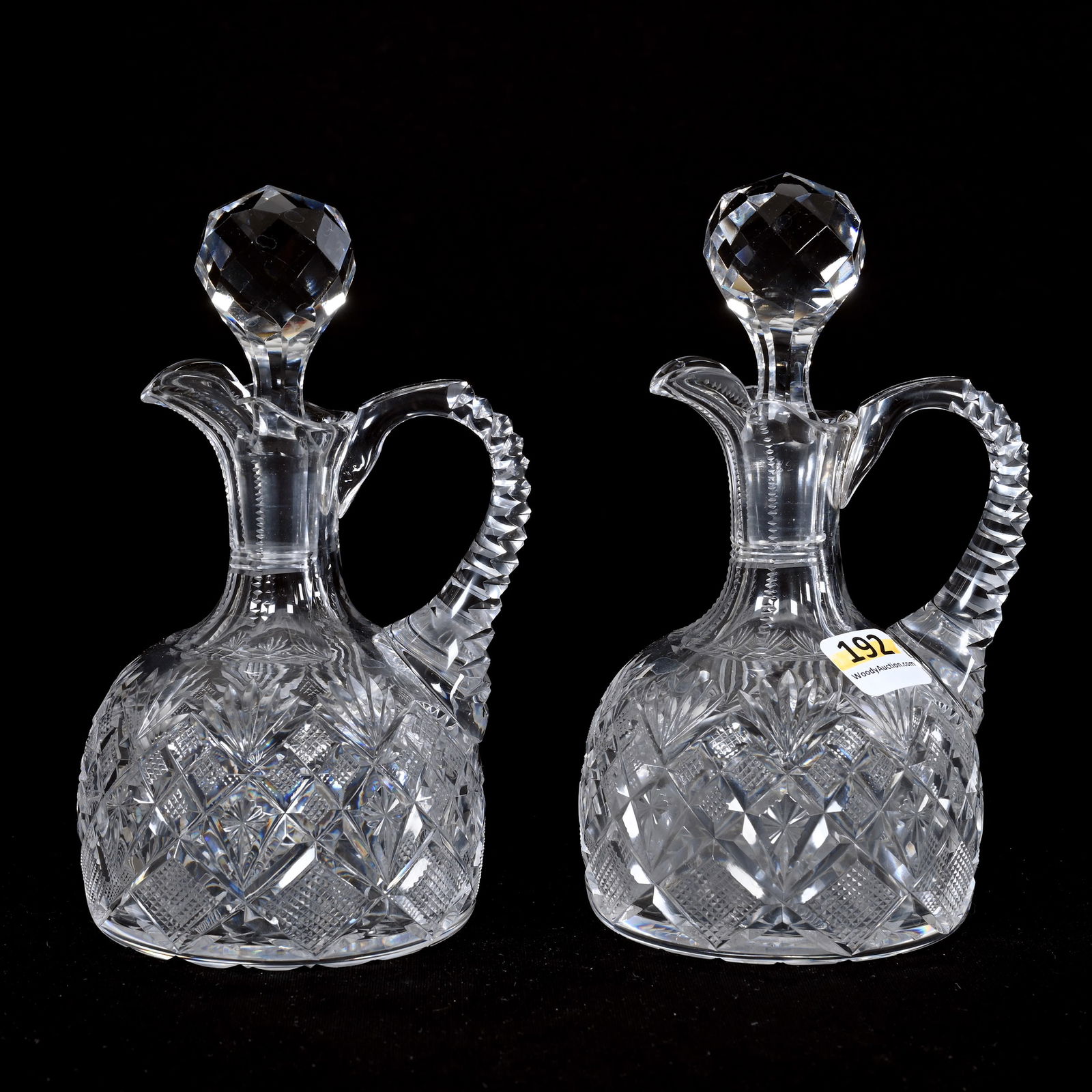 Pair Cruets, ABCG, Venetian Pattern By Straus (1 of 4)