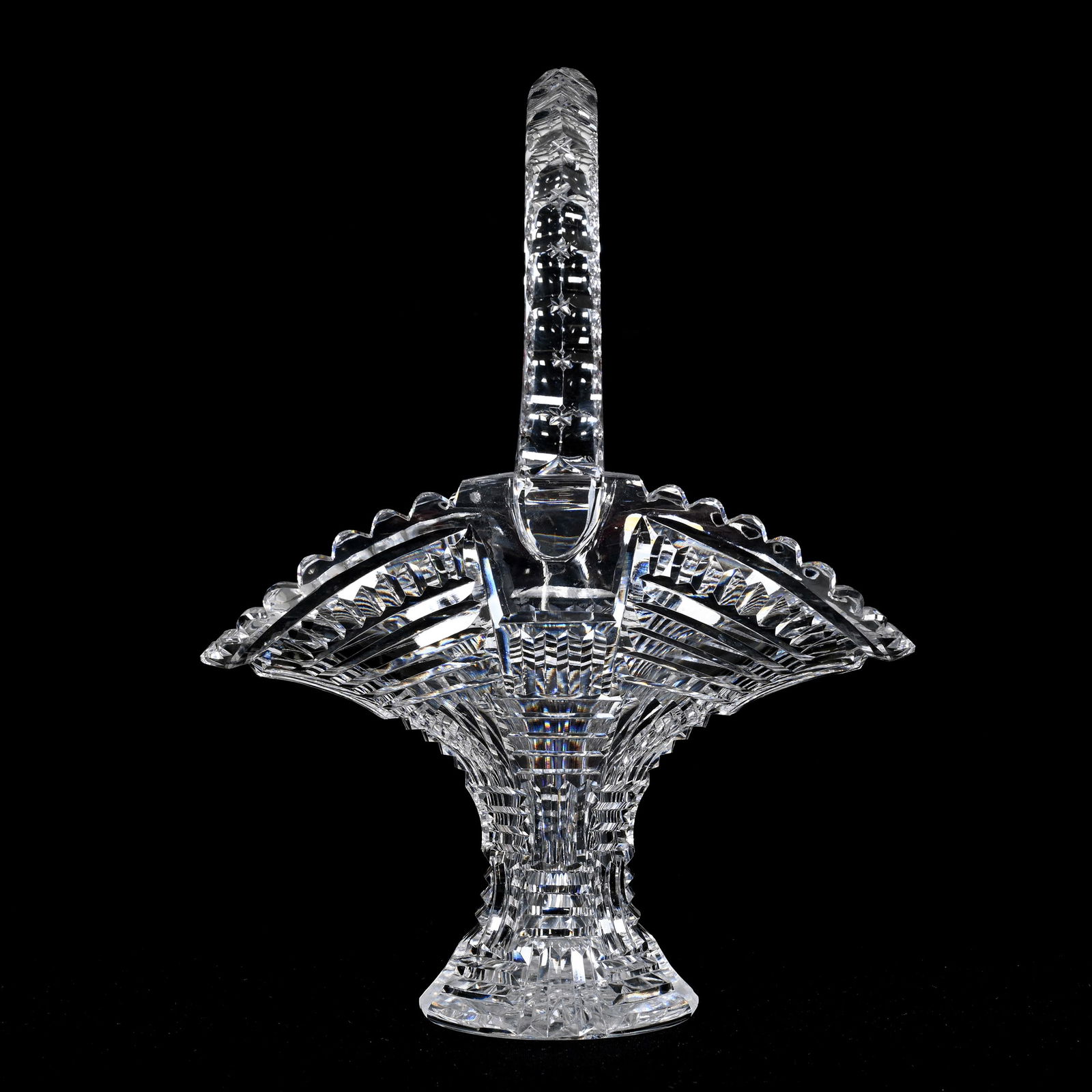 Easter Basket, American Brilliant Cut Glass (1 of 3)