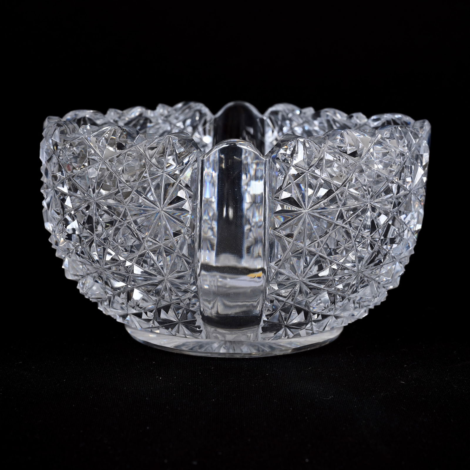 Square Bowl, American Brilliant Cut Glass (1 of 3)