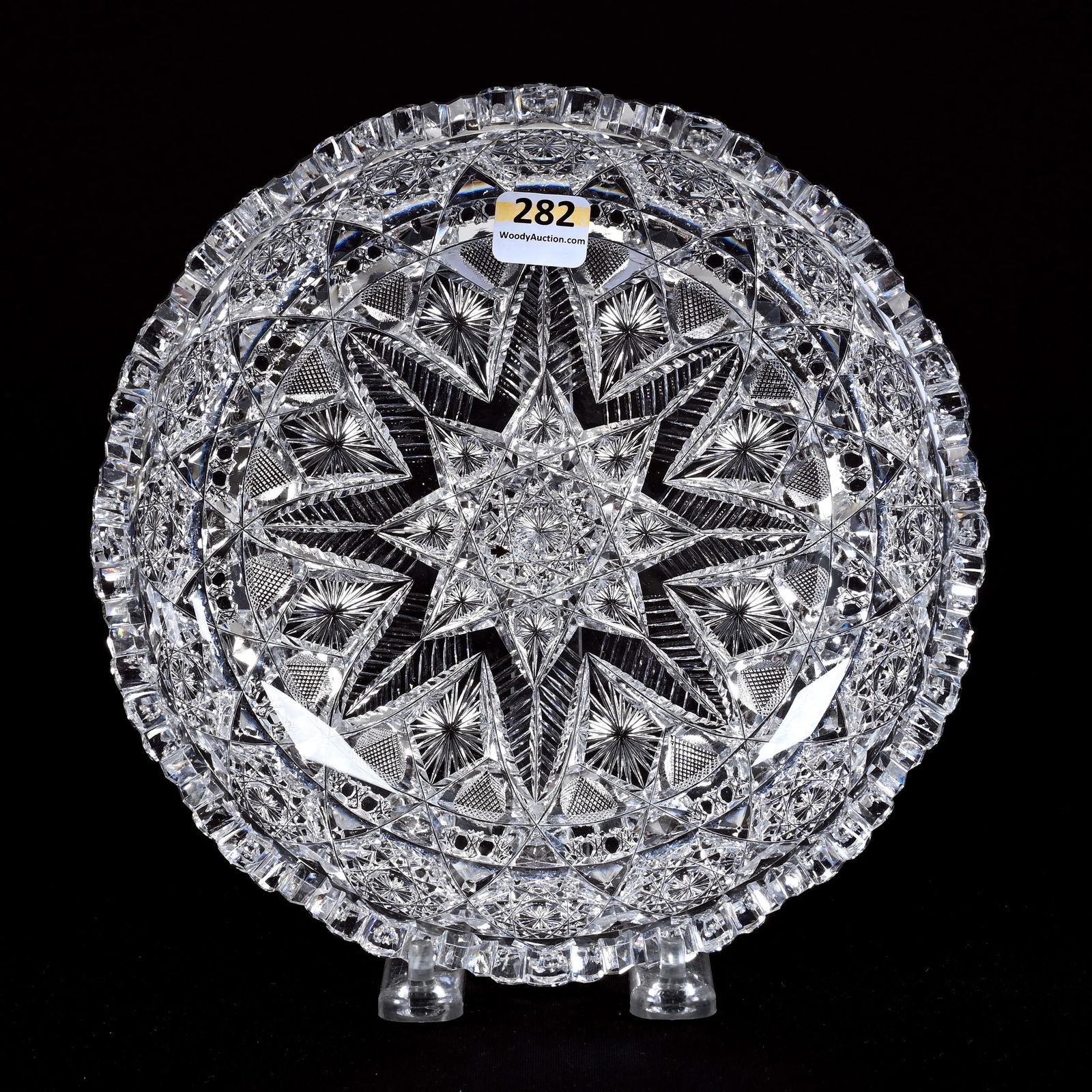 Bowl, American Brilliant Cut Glass, Signed J. Hoare (1 of 5)