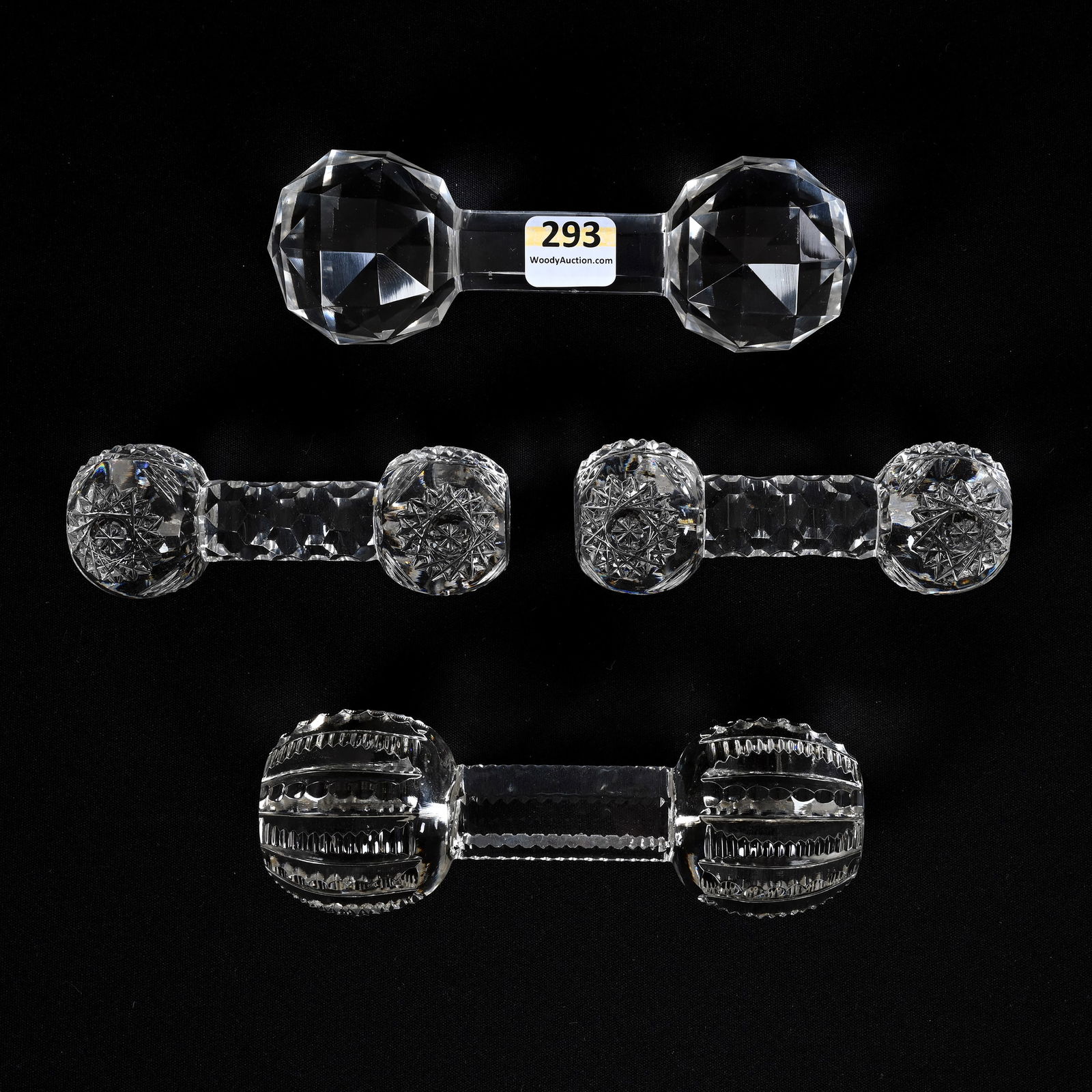 (4) Knife Rests, American Brilliant Cut Glass (1 of 2)