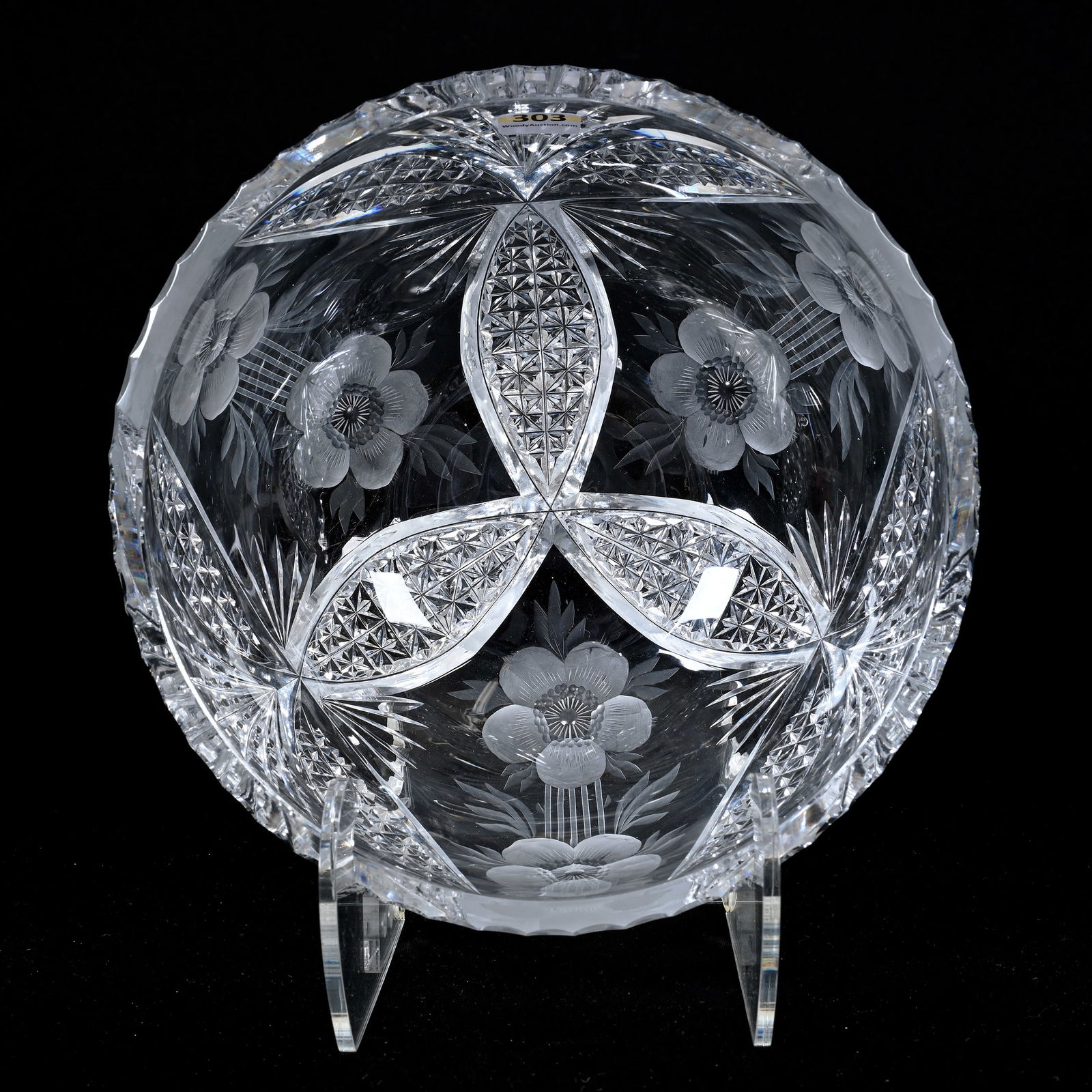 Bowl, ABCG, Signed Libbey Primrose Pattern (1 of 3)