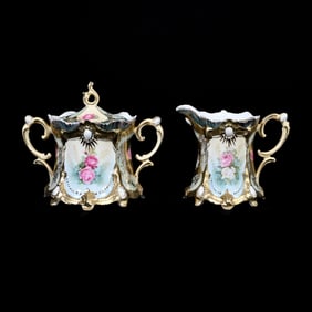 Creamer & Sugar Set, Unmarked R.S. Prussia