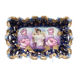 Dresser Tray Marked R.S. Prussia, Summer Season