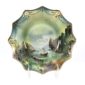 Bowl, Unmarked R.S. Prussia, Old Man In Mountain