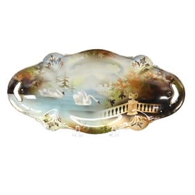 Relish Tray Marked R.S. Prussia, Swan & Terrace